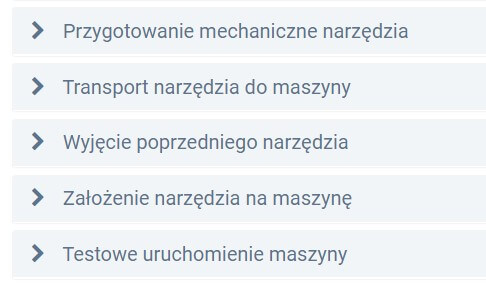 Listy kontrolne – podział czynności na zewnętrzne i wewnętrzne